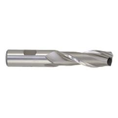 1-1/2 Dia. x 8-1/2 Overall Length 2-Flute Square End High Speed Steel SE End Mill-Round Shank-Center Cut-Uncoated - Americas Industrial Supply
