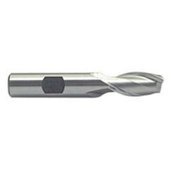 1-1/4 Dia. x 4-1/8 Overall Length 2-Flute Square End M-42 Cobalt SE End Mill-Round Shank-Center Cut-Uncoated - Americas Industrial Supply