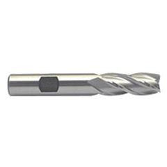 9/16 Dia. x 3-3/8 Overall Length 4-Flute Square End M-42 Cobalt SE End Mill-Round Shank-Center Cut-Uncoated - Americas Industrial Supply
