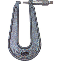 0-1″ Measuring Range-0.001″ Graduation - Ratchet Thimble - Carbide Face - Sheet Metal Micrometer - Americas Industrial Supply