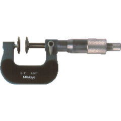 0-1″ Measuring Range-0.001″ Graduation - Ratchet Thimble - High Speed Steel Face - Disc Micrometer - Americas Industrial Supply