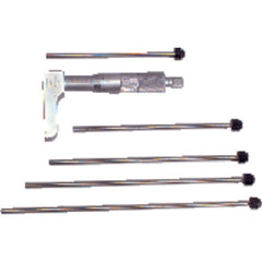 0-4″ Measuring Range - Ratchet Thimble - Depth Micrometer with Half Base - Americas Industrial Supply