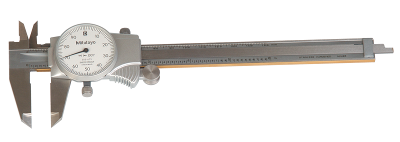 0 - 200mm Measuring Range (0.02mm Grad.) - Dial Caliper - #505-686 - Americas Industrial Supply