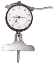 0 - 200mm Measuring Range (.01mm Grad.) - Dial Depth Gage - Americas Industrial Supply