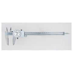 ‎0-6″ Range - Dial Caliper White Face - 0.001″ Graduation Carbide Jaw; ID; OD - Americas Industrial Supply