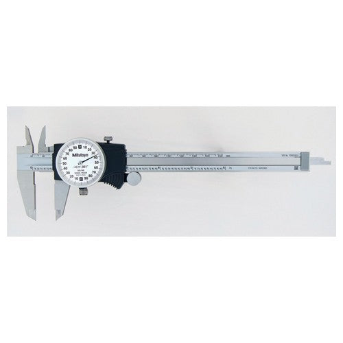 ‎0-8″ Range - Dial Caliper White Face - 0.001″ Graduation - Americas Industrial Supply