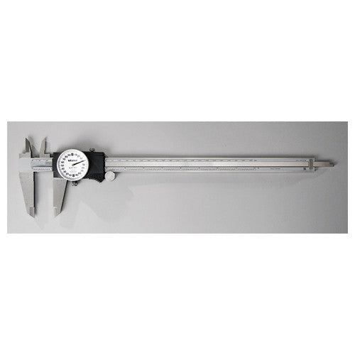 ‎0-12″ Range - Dial Caliper White Face - 0.001″ Graduation - Americas Industrial Supply