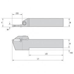 250250 WMT LH TLHLDR 25X25 SEAT 5 - Americas Industrial Supply