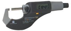 2 - 3" / 50 - 75mm Measuring Range - .0002 Accur. - Friction Thimble - Carbide Face - Micromaster Electronic Outside Micrometer - Americas Industrial Supply