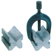 #599-749 - 1-1/2 x 1-1/2 x 2'' - V-Block & Clamp Set - Americas Industrial Supply