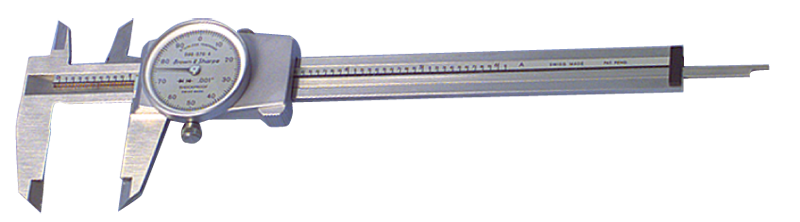 0 - 6'' Measuring Range (.001 Grad.) - Dial Caliper - #599-579-4 - Americas Industrial Supply