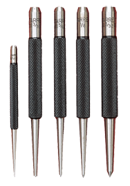 #S117PC  - 5 Piece Center Punch Set - 1/16 to 1/4'' Diameter - Americas Industrial Supply