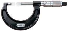 #486P-4 - 3 - 4'' Measuring Range - .001 Graduation - Ratchet Thimble - High Speed Steel Face - Blade Micrometer - Americas Industrial Supply