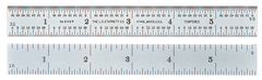 #C335S-300 - 300mm Long - 35 Graduation - 1'' Wide - Semi-Flexible Rule - Americas Industrial Supply