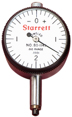 #80-144J - .100 Total Range - 0-20-0 Dial Reading - ANSI 0 Dial Indicator - Americas Industrial Supply