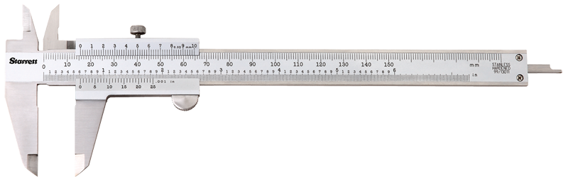 #125MEA-8/200 - 0 - 8 / 0 - 200mm Measuring Range (.002 /0.02mm Grad.) - Vernier Caliper - Americas Industrial Supply