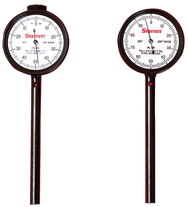 #650A1Z - 0-100 Dial Reading - Back Plunger Dial Indicator w/ 3 Pts & Deep Hole Attachment & Accessories - Americas Industrial Supply