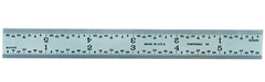 #C604RE-6 - 6" Long - 4R Graduation - 3/4'' Wide - Spring Tempered Chrome Scale - Americas Industrial Supply