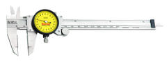 #120MX-150 - 0 - 150mm Measuring Range (0.02mm Grad.) - Dial Caliper with Certification - Americas Industrial Supply