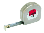 #C9212X - 1/2" x 12' - Chrome Clad Mezurall Measuring Tape - Americas Industrial Supply