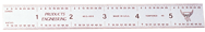 #401-024CT - 24'' Long - 4R Graduation - 3/4'' Wide - Certified Flexible Rule - Americas Industrial Supply