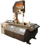 Mark III 18 x 22" Capacity Vertical Production Bandsaw with Pwoer Tilt Head 3° Forward Canted Column; 60° Miter Capability; Variable Speed;(50 TO 450SFPM); 24 x 33" Work Table; 5HP;3PH;480V - Americas Industrial Supply