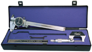 Kit Contains: 0-1" Micrometer; 6" Black Face Dial Caliper; 6" Flexible EZ Read 4R Rule; Protective Case - Machinist Universal Measuring Set - Americas Industrial Supply