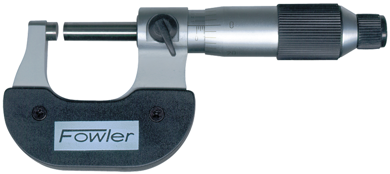 0 - 1'' Measuring Range - .0001" Graduation - Ratchet Thimble - Carbide Face - Economy Outside Micrometer - Americas Industrial Supply