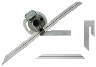 #52-440-612 - 360° Graduation - 6 & 12'' Blade Size - Bevel Protractor - Americas Industrial Supply