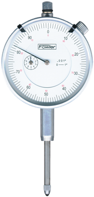 Kit Contains: Fowler 0-1" Travel Standard White Dial Indicator Without Certification-With Procheck Fine Adjustment Mag Base - Travel Indicator & Magnetic Base - Americas Industrial Supply