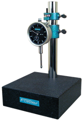 Kit Contains: Granite Base & 1" Travel Indicator; .001" Graduation; 0-100 Reading - Granite Stand with Dial Indicator - Americas Industrial Supply