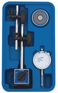 Set Contains: 1" Indicator w/Fine Adj Mag Base - AGD 2 Dial Indicator with Fine Adjustment Mag Base - Americas Industrial Supply