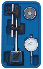 Set Contains: 1" Indicator w/Fine Adj Mag Base - AGD 2 Dial Indicator with Fine Adjustment Mag Base - Americas Industrial Supply