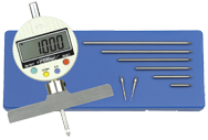 0 - 22" Measuring Range (.0005" / .01mm Res.) - Electronic Depth Gage - Americas Industrial Supply