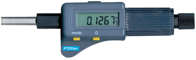 0 - 1"/0 - 25mm Measuring Range - .00005"/.001mm Res. - Friction Thimble - Electronic Micrometer Head - Americas Industrial Supply