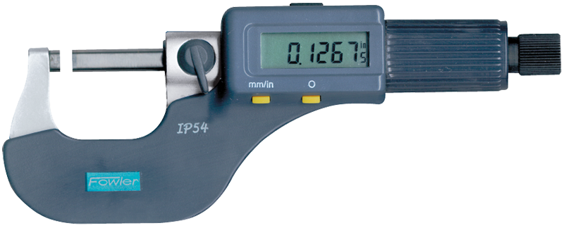 0 - 3" / 0 - 75mm Measuring Range - .00005/.001mm Resolution - Friction Thimble - Carbide Face - Electronic Coolant Outside Micrometer Set with SPC - Americas Industrial Supply