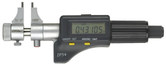 .2 - 1.2'' Measuring Range - .00005/.001mm Resolution - Friction Thimble - Hardened & Ground Face -  Electronic Inside Micrometer - Americas Industrial Supply