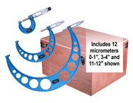 0 - 12" .0001" Graduation Micrometer Set - Americas Industrial Supply