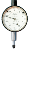 3mm Total Range - .01mm Graduation - AGD 1 Dial Indicator - Americas Industrial Supply