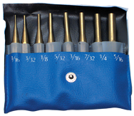 PEC Tools 8 Piece Drive Pin Punch Set -- #6300-008; 1/16 to 5/16'' Diameter - Americas Industrial Supply