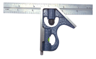 #7145-150 - 150mm - Metric Graduation - Regular Blade - 2 Piece Combinatioin Square Set - Americas Industrial Supply