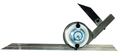 #52-440-777 - 6 & 12'' Blade Size - Bevel Protractor with Dial Reading - Americas Industrial Supply