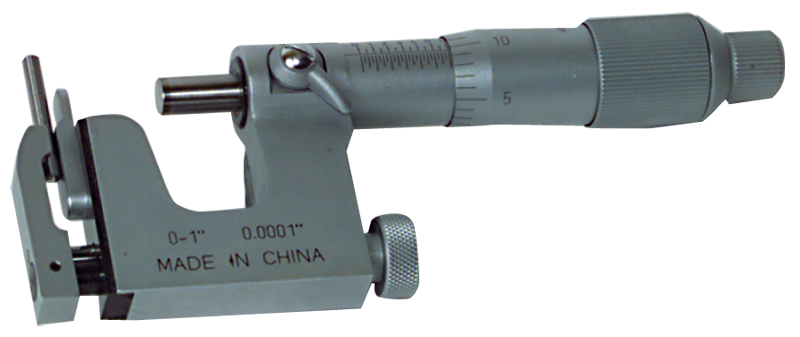 1 - 2'' Measuring Range - .0001 Graduation - Friction Thimble - Carbide Face - Mutli-Anvil Micrometer - Americas Industrial Supply