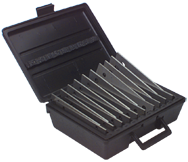 #Z9980B - 10 Piece Set - 1/8'' Thickness - 1/8'' Increments - 1/2 to 1-5/8'' - Parallel Set - Americas Industrial Supply