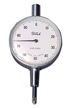 1 Total Range - White Face - AGD 2 Dial Indicator - Americas Industrial Supply
