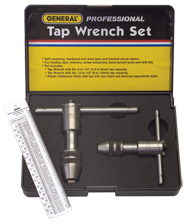 2 Piece - Model #165 Reversible Tap Wrench Set - Americas Industrial Supply