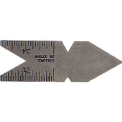 Center Gage - Model CG60 - USA Standard 60°-14ths, 20ths, 24ths, 32nds Graduation - Americas Industrial Supply