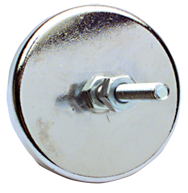 Low Profile Cup Magnet w/Bolts - 2'' Diameter Round; 5 lbs Holding Capacity - Americas Industrial Supply
