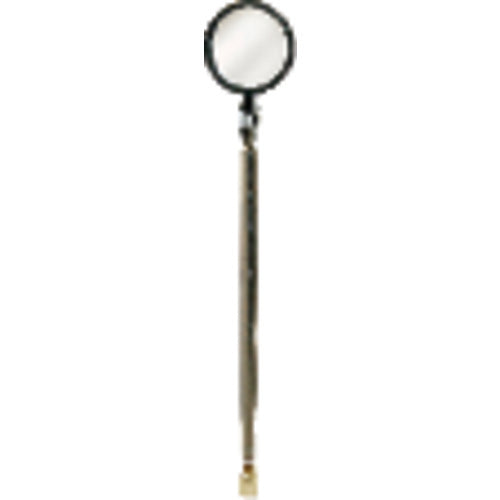 1 1/2″ Oval - Glass-23 1/2″ Extended Length - Telescoping Pocket Mirror/Magnet - Americas Industrial Supply