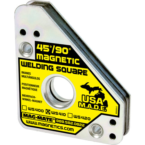 Magnetic Welding Square - Adjustable - 6 1/8″ × 5/8″ × 3 3/8″-110 lbs Holding Capacity - Americas Industrial Supply